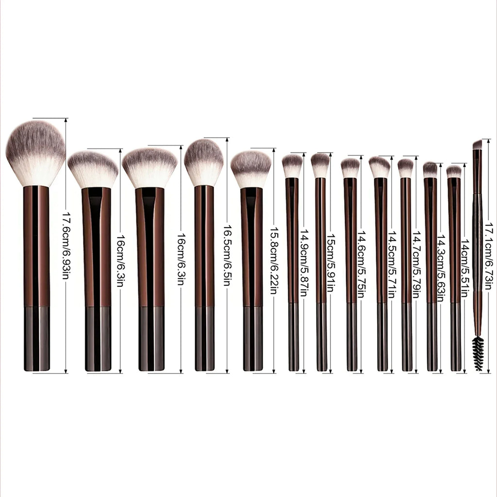 13-Piece Full Face Makeup Brush Set