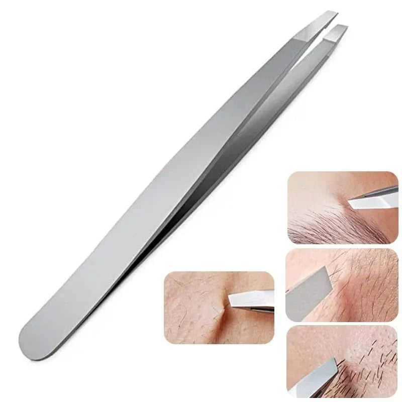 Stainless Steel Eyebrow Tweezer & Eyelash Tools