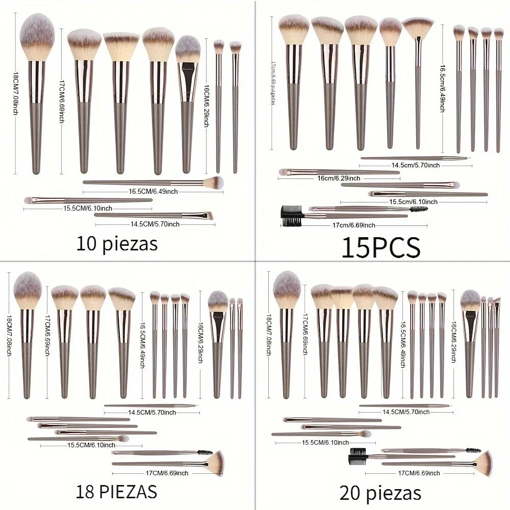 Professional Full Face Makeup Brush Kit