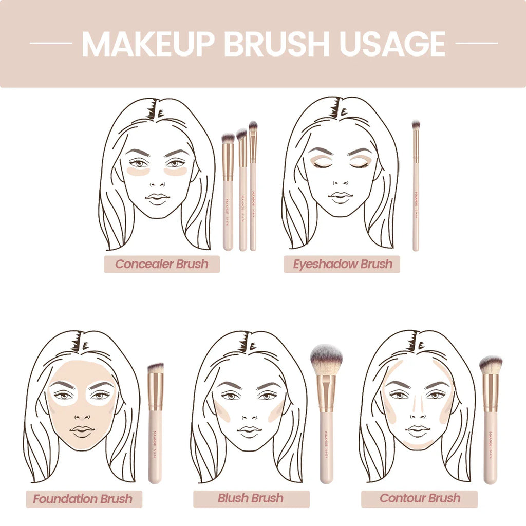 MAANGE 7-Piece Makeup Brush Set