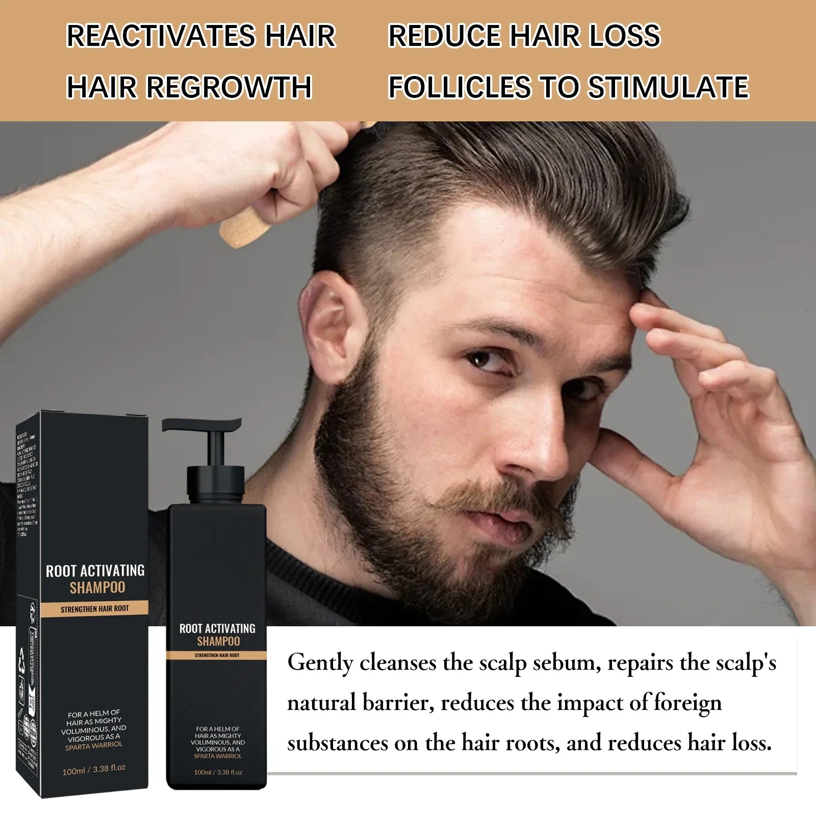 Hair Growth Shampoo for Men – Anti Hair Loss