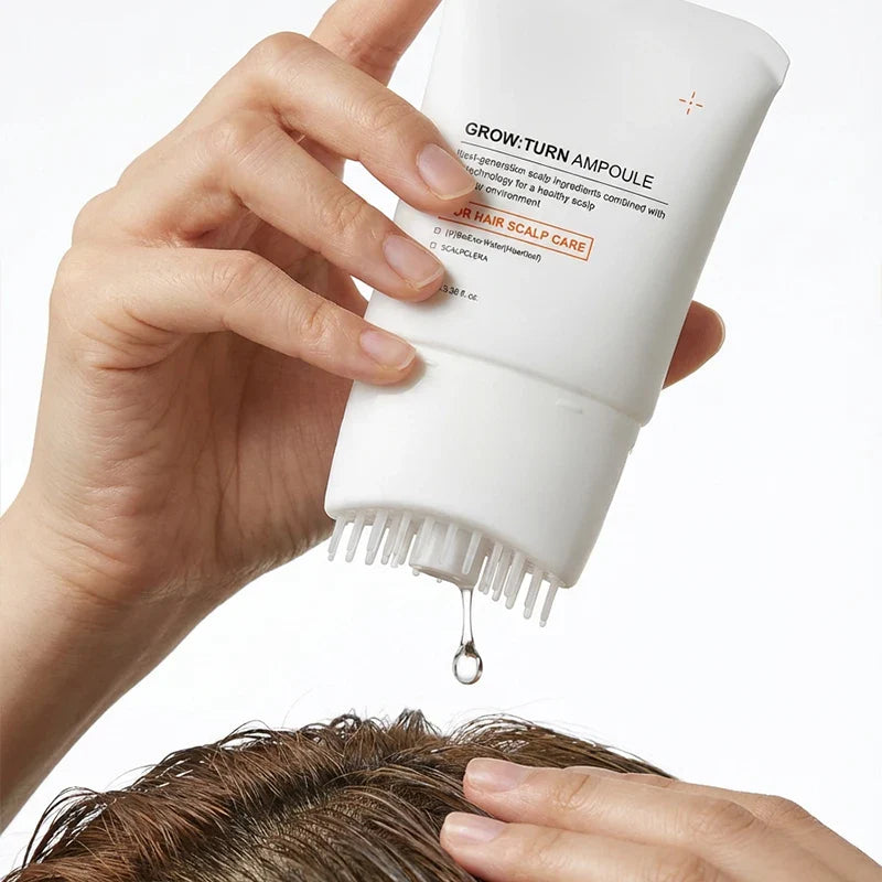 Korean Hair Serum with Built-In Brush